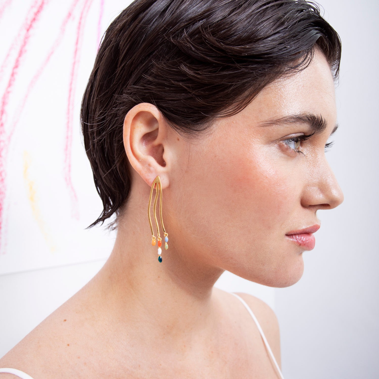 PENDIENTES LARGOS DORADOS DELIRI 2
