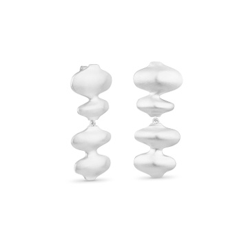 PENDIENTES LARGOS PLATEADOS SINUARA