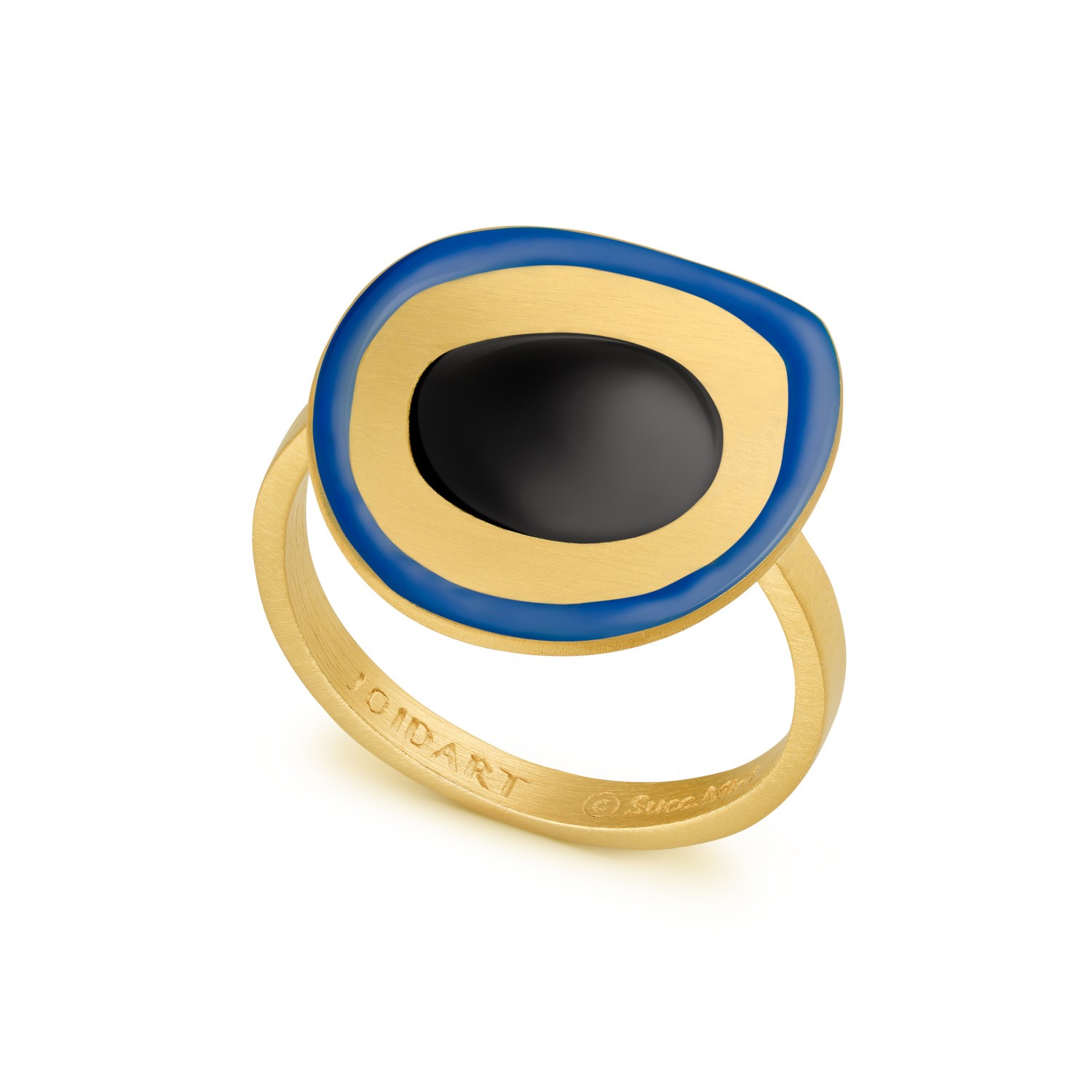 ANILLO DORADO CÍRCULOS DE COLORES MIRÓ JEWELRY