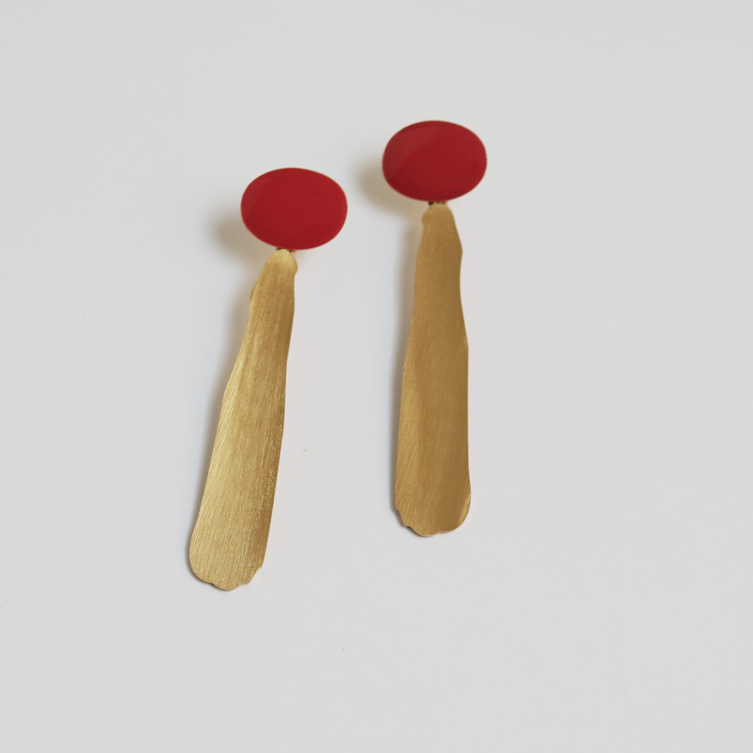 PENDIENTES DORADOS LARGOS MIRÓ JEWELRY 2