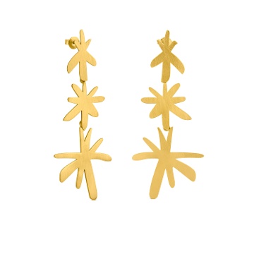 PENDIENTES LARGOS DORADOS MIRÓ JEWELRY ESTRELLAS