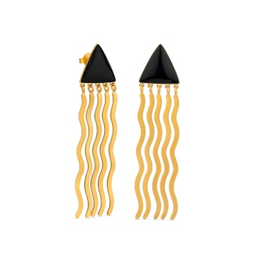 PENDIENTES DORADOS MIRÓ JEWELRY FORMAS